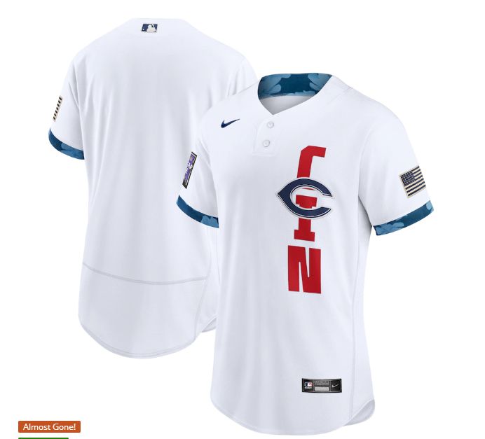 Cheap Men Cincinnati Reds Blank White 2021 All Star Elite Nike MLB Jersey